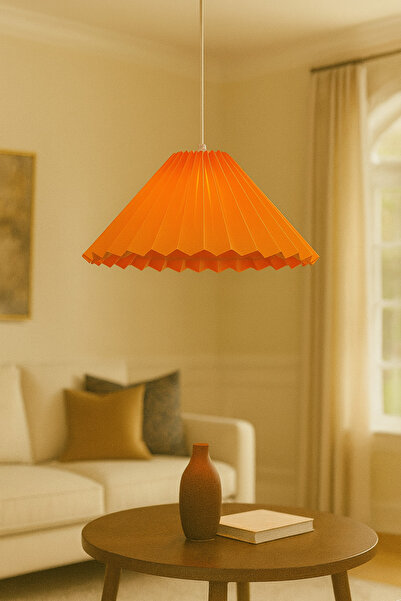 Natiorj Turuncu Umbrella Model Sarkıt Salon Yatak Odası Avize Lüks Şık Dekoratif