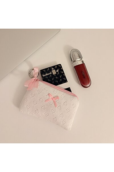 PİNKUE Μίνι φιόγκος με λεπτομέρεια στον καρτοθήκη/πορτοφόλι/μπρελόκ/χαρμ για ...