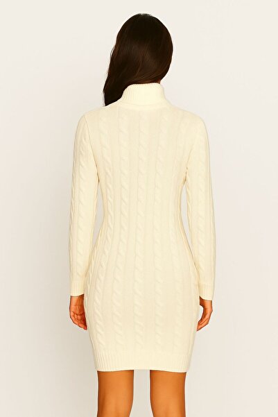 DEEP BEACH Πλεκτό φόρεμα με λεπτομέρεια πλεξούδας μαλλιών