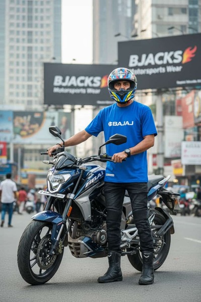 BJACKS Motorsports Wear Premium T-Shirt Special for Bajaj Pulsar Enthusiasts