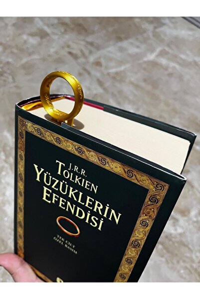 Fabrion علامة كتاب على شكل الخاتم الواحد من سيد الخواتم - تصميم الخاتم الواحد