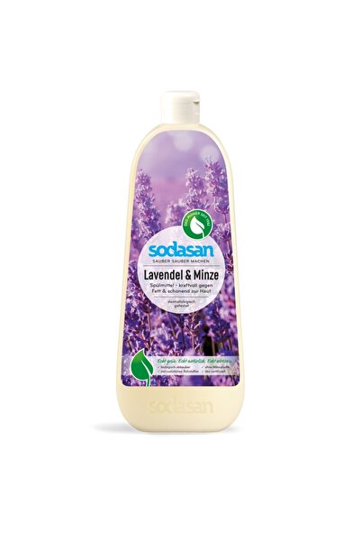 Sodasan Liquid Dishwashing Detergent Lavender and Mint - 1l