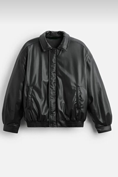 gentofSKY Оверсайз-бомбер зі шкіри - вулична мода
