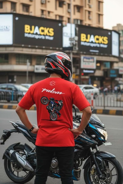 BJACKS Motorsports Wear Bajaj Pulsar Wheel Passionate Special Series Premium T-Shirt