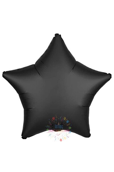 İSTOÇ PARTİ Black Color Star Foil Balloon