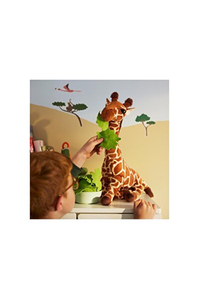 IKEA COZY ROOM - SANDLÖPARE yumuşak oyuncak, kahverengi, 45 cm, zürafa yavrusu