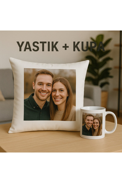 anı fotoğrafçılık her anı'nıza y'anı'ınızdayız Kişiye özel yastık 40x40cm + k...