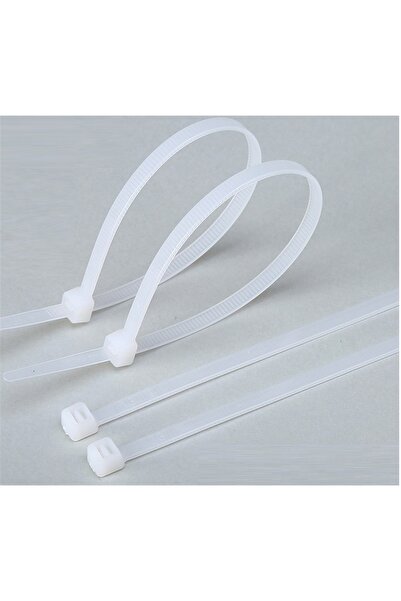 Pemsan (25 Adet) 55cm X 8mm Plastik Cırt Kelepçe (kablo Bağı) Beyaz