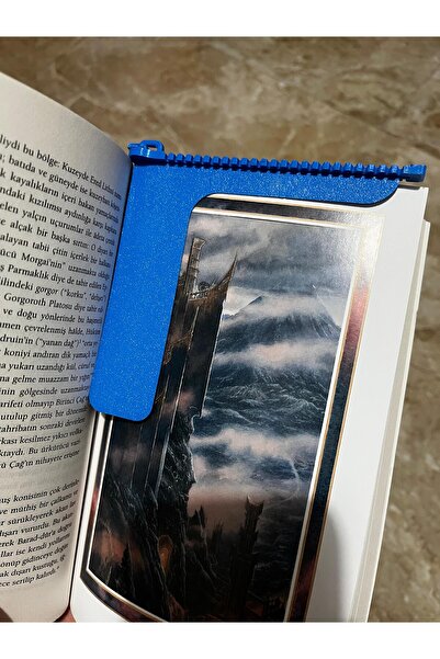 Fabrion فاصل كتب بتصميم سحاب - مشبك لحفظ الصفحات