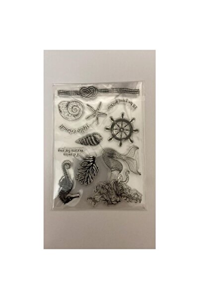 İthal Ștampilă din silicon cu tematică marină 13