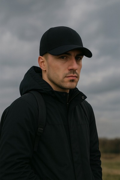 awix Șapcă sport unisex din bumbac, reglabilă pe spate, pentru baseball, baschet, neagră