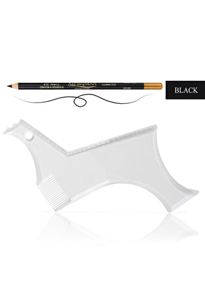 choice2 white03 Men Beard Styling Template Stencil Beard Comb Fits All-In-One...