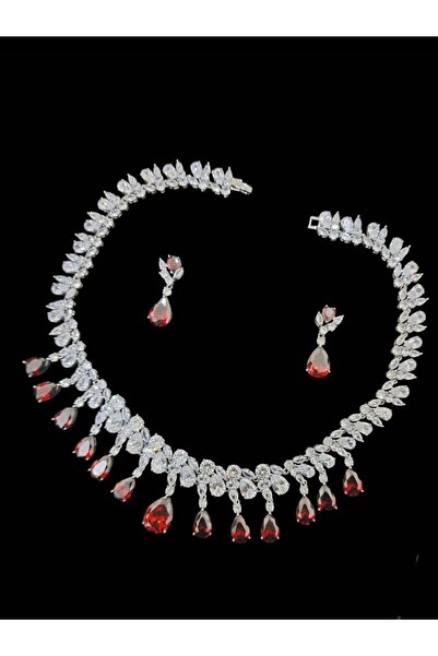 Generic Joulary Shiny Red Necklace