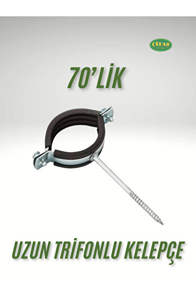 ÇİTAŞ METAL 70 LİK BORU KELEPÇESİ UZUN TRİFONLU 2 1/2' 75MM BORU KELEPÇESİ OLUK İNİŞ