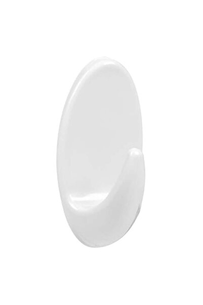 BREZIUM Cuier adeziv, 11 cm, 1 bucată, alb,