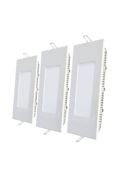 Klaus Slim Square LED 6W 420Lm 6500K Ø110, KE35602K (100)