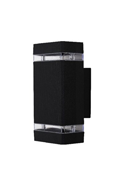 Klaus Lampa De Perete Negru Ip54 2XGu5.3 Alu.+Pc 100*110*230Mm, KE46414 (10)