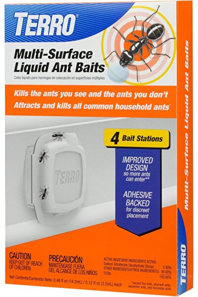 TERRO Liquid Ant Baits for All Surfaces with Adhesive Strips