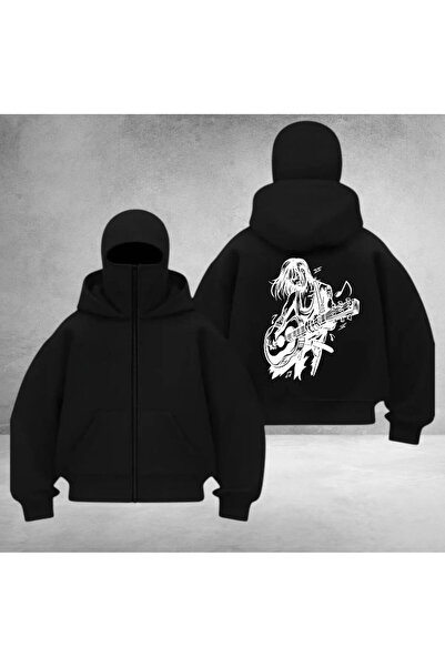 DEEFWEAR Hanorac unisex cu fermoar Ninja cu imprimeu pe spate