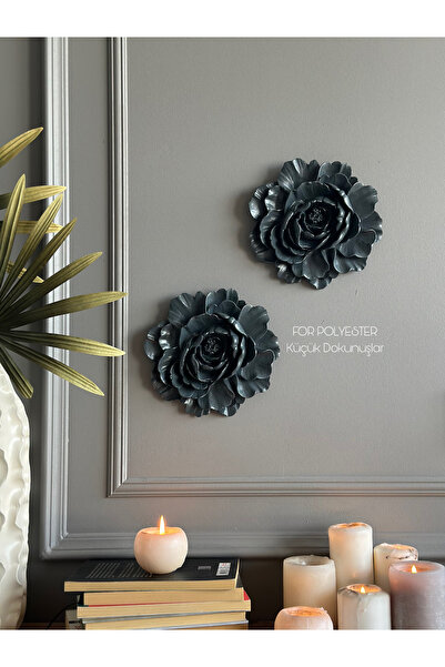 Wall Accessory 2-Piece Flower Set Trinket/Wall Combination/Home-Office Decoration