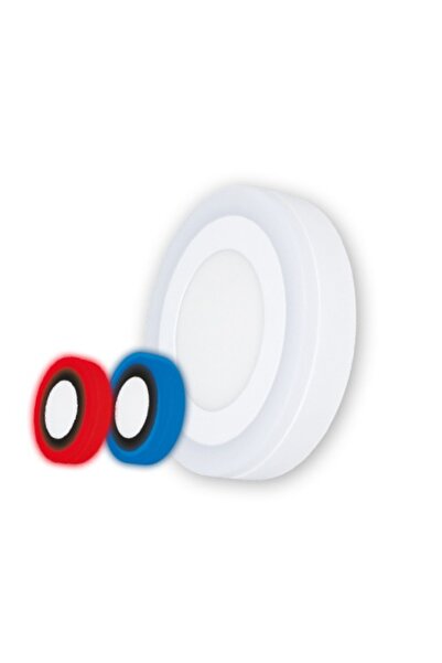 Klaus Round Panel Red 6+3 W 330Lm 6500K, KE36802R (40)