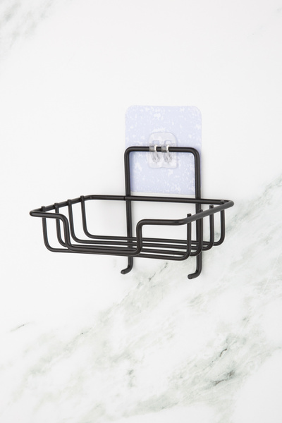 evina Decorative Soap Holder with Adhesive Hooks – Practical Bathroom Organizer Solid Soap Holder