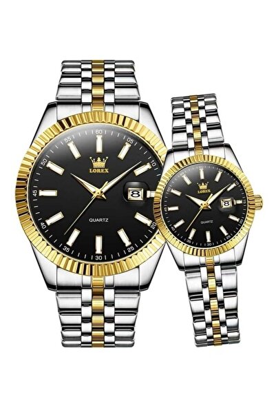 Generic LORECS Watch Set for Men and Women Water Resistant and Modern Design