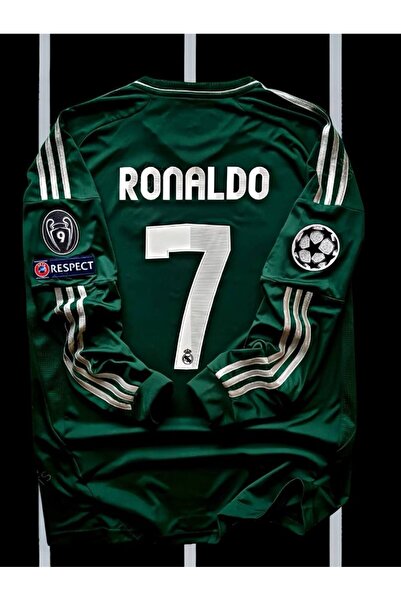 Alaturka Mix Real Madrid 2012-2013 Ronaldo Alternatif Yeşil Forma Uzun kollu