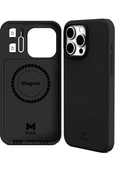 Mass كفر ماس ايفون 12برو ماكس إنڤينيت ماج سيف 6 في 1 أسود