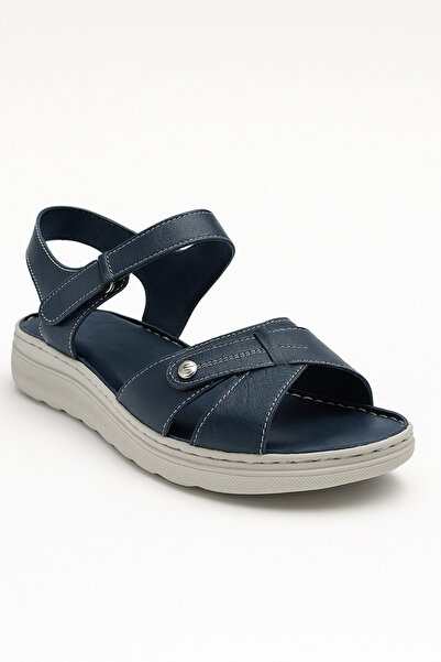 Ekonomik Ayakkabı Genuine Leather Women's Sandals – Comfortable Casual Outdoo...