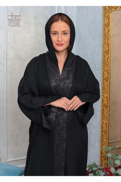 Elegant Black balloon winter abaya