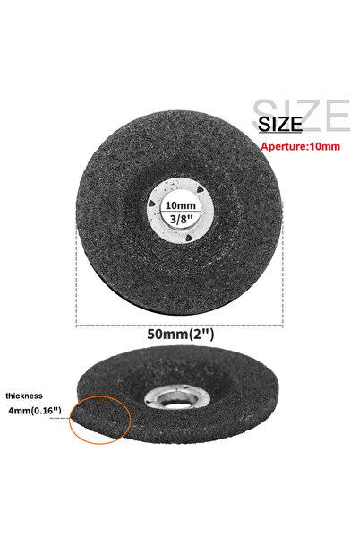 Choice4 قرصان تجليخ بفتحة 2 بوصة وقطر 10 مم (50/75 مم) لتلميع المعادن، مناسبا...