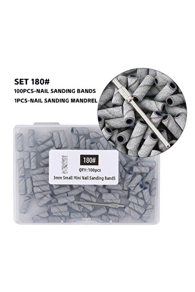 Choice3 180 (100 قطعة) من أشرطة صنفرة الأظافر 3 مم - حبيبات 80/120/180/240، م...