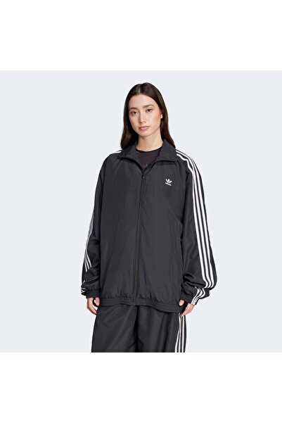 adidas Γυναικείο μαύρο μπουφάν Firebird (JD3392)