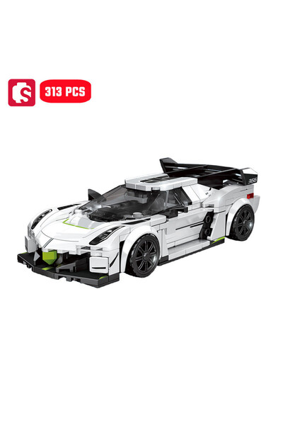 Choice6 مجموعة بناء سيارات رياضية خارقة من سيمبو، 313 قطعة، بدون صندوق