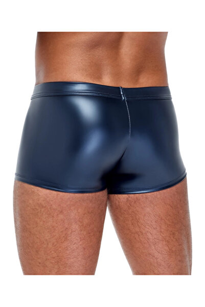 Other NEK - Men's Matte Blue Boxer Shorts With Zipper 2XL