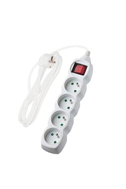 Other Prelungitor cu întrerupător, 4 prize, alb, 5 m