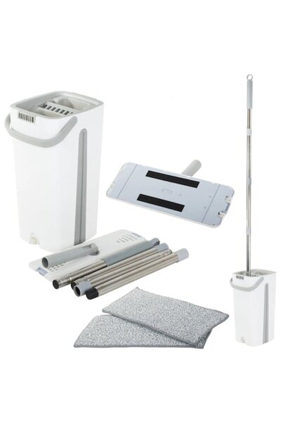 OEM Mop set with bucket, flat mop, microfiber cloths 8L
