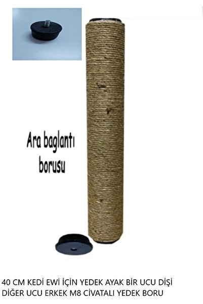 MAVİ UMAY Kedi Tırmalama Sütunu - Kedi Evi Yedek Tırmalama Borusu - Tırmalama...