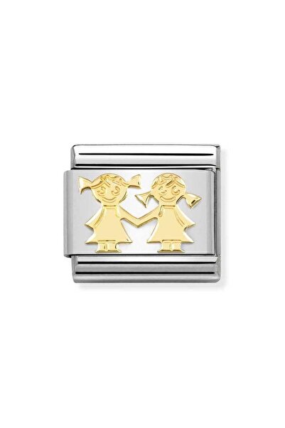 NOMİNATİON Composable Classic Dekoratif Link - Aile - Kız kardeşler - (67 Sisters) 18K Altın Renkli