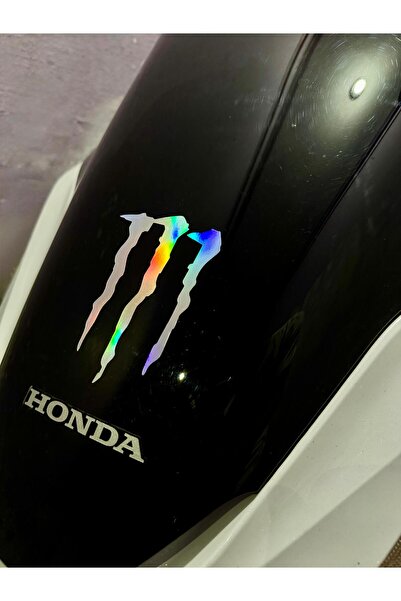 Mavera Stickers Monster Hologram Sticker Motor İçin (1 Adet) 10cm Motor-Kask-...