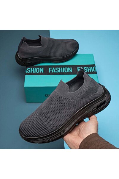 BMoD Espadrile bărbătești din material textil gri închis MOD13196