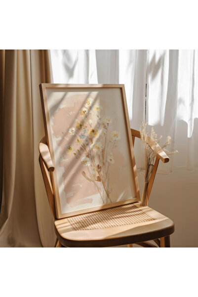 Tuba Decor Tek Parça Ahşap Çerçeveli Oturma Odası Salon Mutfak Tablo