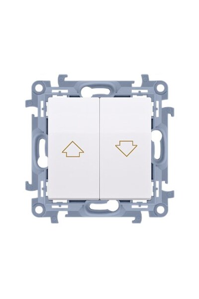 Other Shutter button module 10 A 250 V screw terminals white Simon10