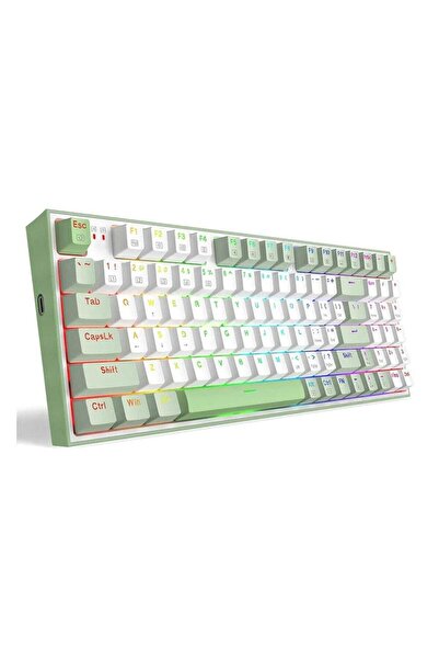 REDRAGON Kit tastatura mecanica si mouse Ultimate Gaming Rig albe iluminare RGB