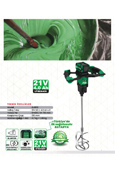 hais pro HAİSPRO GJ800 120MM BOYA VE HARÇ KARIŞTIRICI