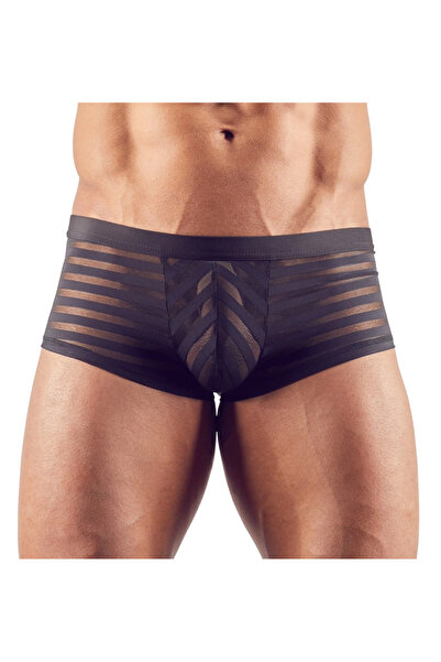 Other Svenjoyment - Sexy Men's Boxer Shorts With Semi-Transparent Stripes Black L