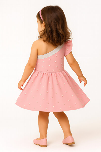 SOFYELLA Pink Beaded Girl's Dress