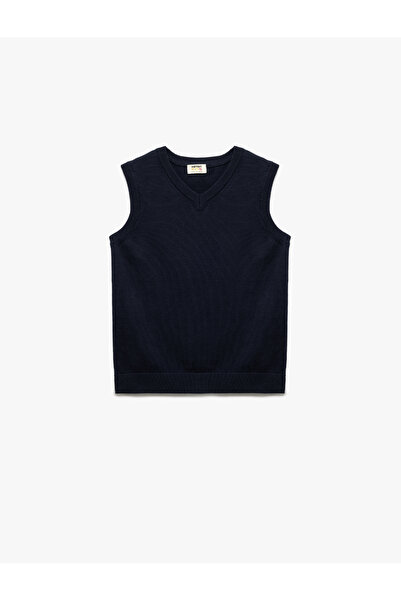 Koton Sleeveless V-Neck Knitwear Sweater