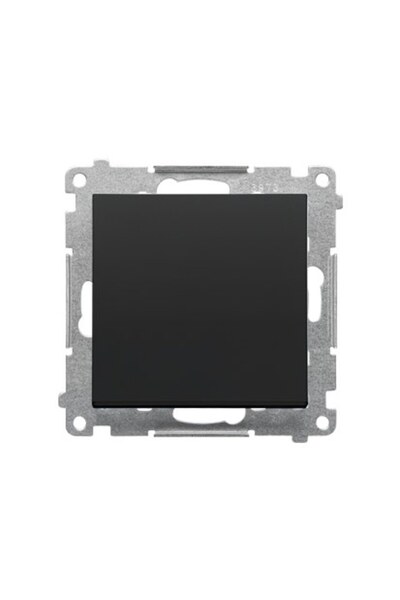 Other Single pushbutton without pictogram module 10 AX 250 V quick connectors Matte black SIMON55